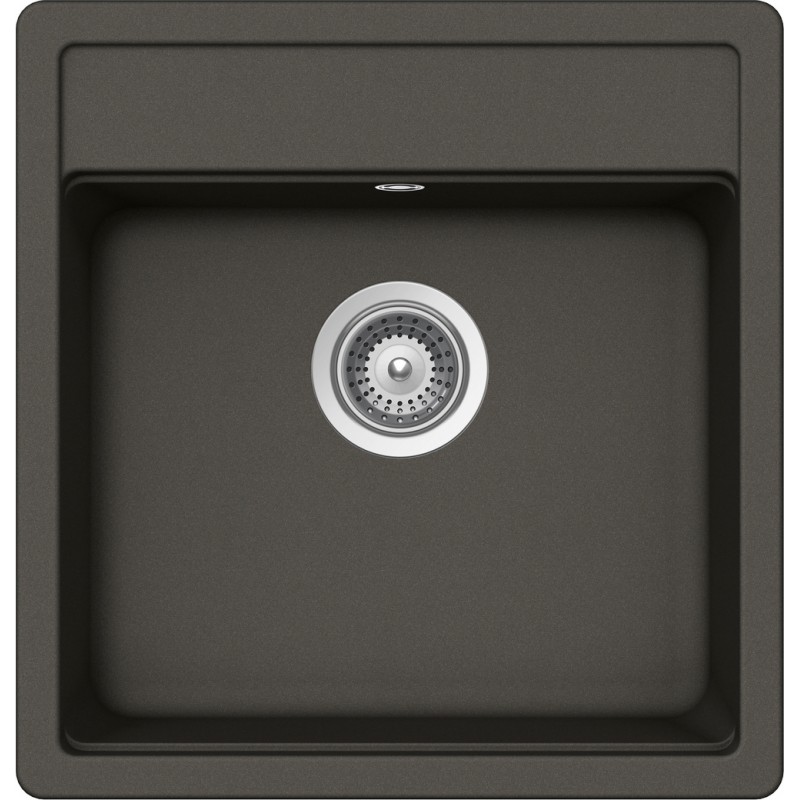 NEMN100S43 Fregadero Schock de un seno NEMO N100S NEMN100S43 acabado asfalto 49x51 cm