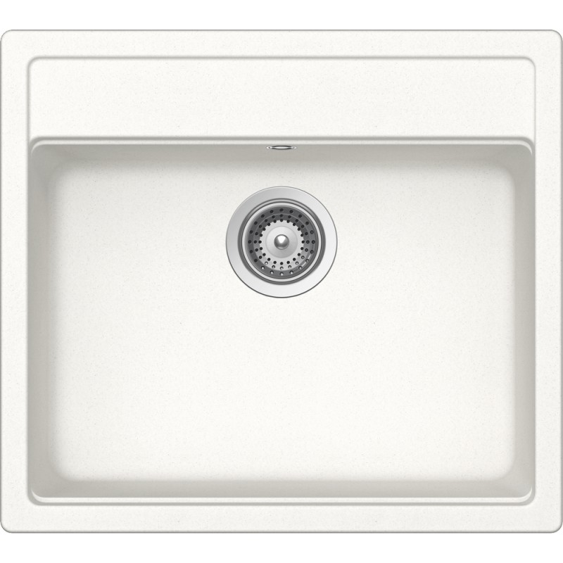 NEMN100001 Fregadero Schock de un seno NEMO N100 NEMN100001 acabado blanco absoluto 57x51 cm