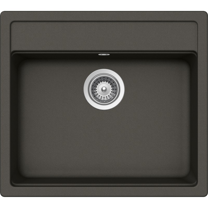 NEMN100043 Fregadero Schock de un seno NEMO N100 NEMN100043 acabado asfalto 57x51 cm