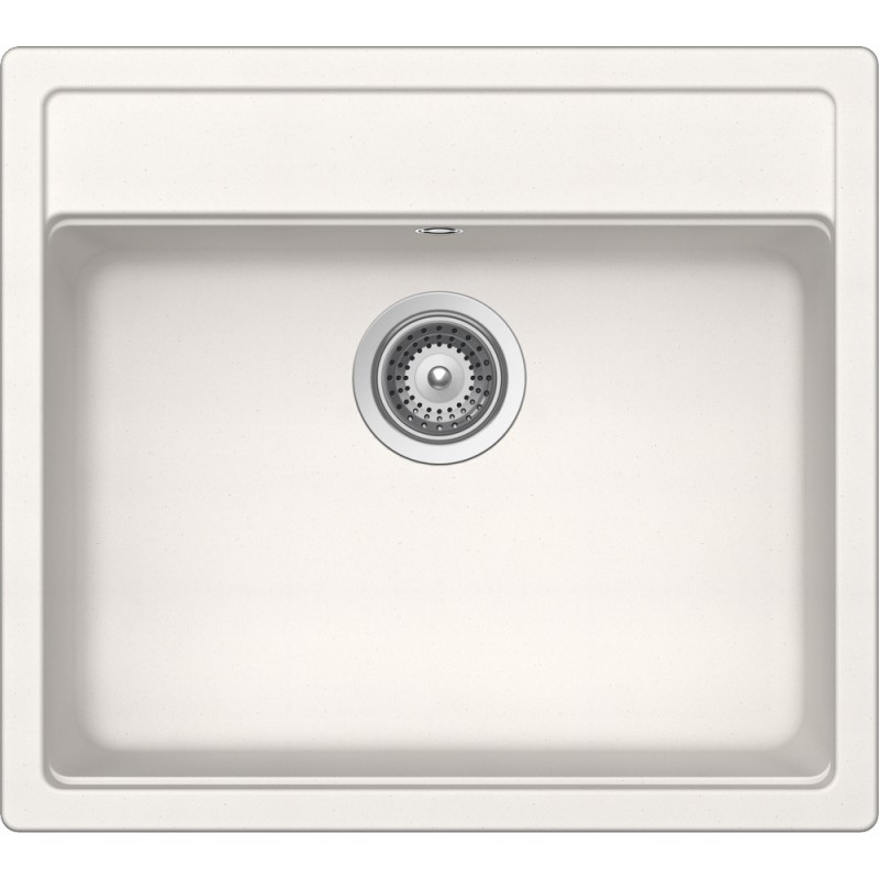 VEON100A99 Fregadero Schock de un seno VERO N100 VEON100A99 acabado blanco puro 57x51 cm