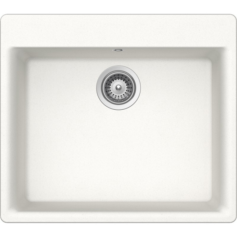 GEMN100A01 Fregadero Schock de un seno GEMO N100 GEMN100A01 acabado blanco absoluto 60x53 cm