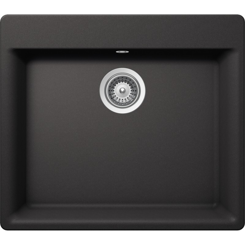 GEMN100A13 Fregadero Schock de un seno GEMO N100 GEMN100A13 acabado negro absoluto 60x53 cm