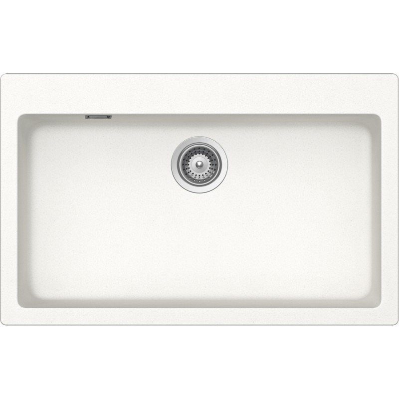 PRIN100AP01 Fregadero Schock de un seno PRIMUS N100XL PRIN100AP01 acabado blanco absoluto 79x50 cm