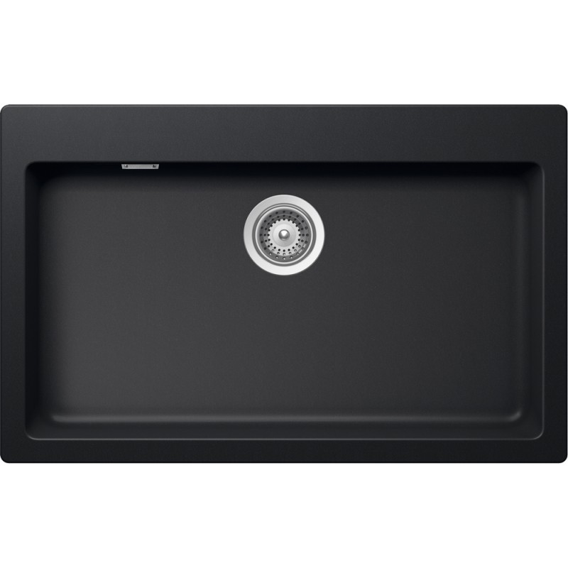SIGN100A84 Fregadero Schock de un seno SIGNUS N100XL SIGN100A84 acabado negro puro 79x50 cm