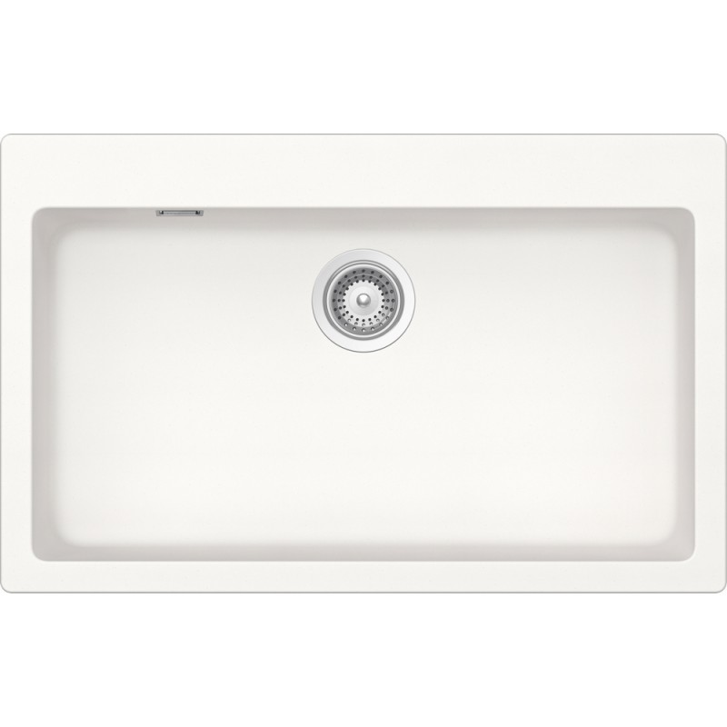 SIGN100A99 Fregadero Schock de un seno SIGNUS N100XL SIGN100A99 acabado blanco puro 79x50 cm