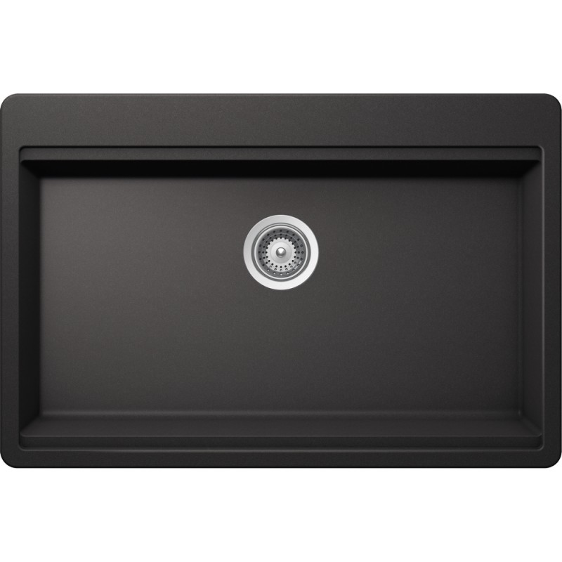 CHLN100XL13 Fregadero Schock CHELSEA N100XL CHLN100XL13 de un seno acabado negro absoluto 83,8x55,9 cm