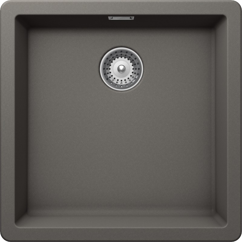 GALN100A91 Évier Schock GALAXY N100 GALN100A91 à une cuve, finition Silverstone, 45,6 x 45,6 cm