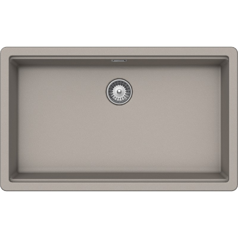 BYKN100XLA42 Évier Schock BROOKLYN N100XL BYKN100XLA42 à une cuve, finition gris tourterelle, 75 x 45,6 cm