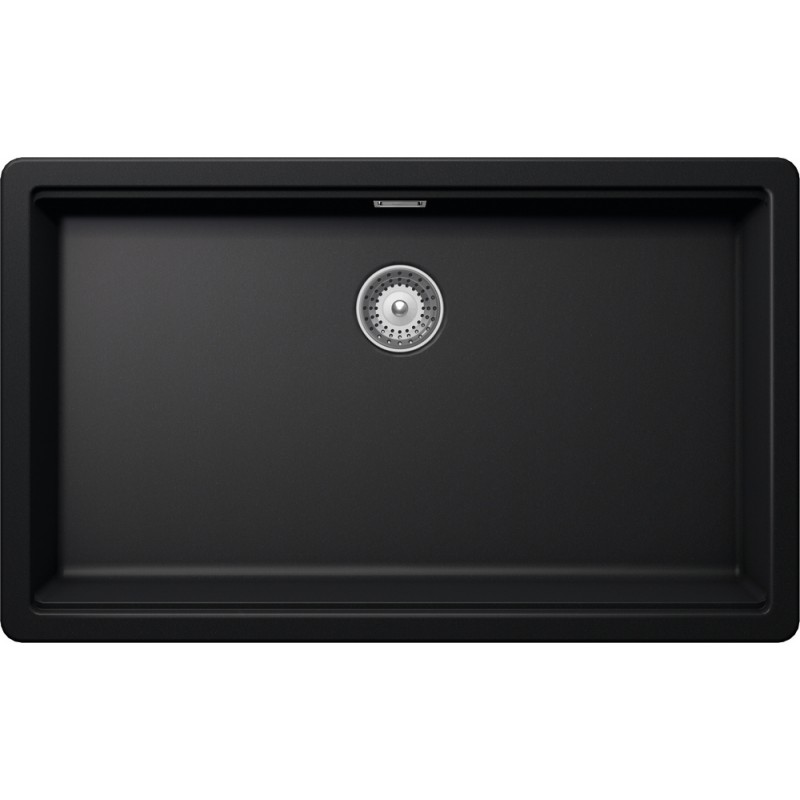 GALN100XLA84 Schock Lavello una vasca GALAXY N100XL GALN100XLA84 finitura nero puro da 75x45.6 cm