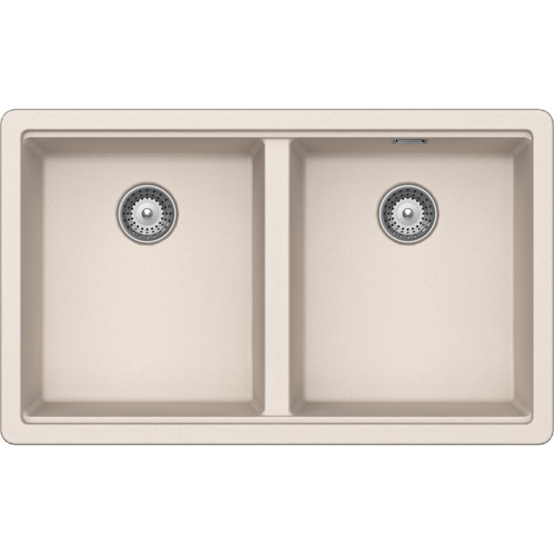 BYKN200A16 Schock Lavello due vasche BROOKLYN N200 BYKN200A16 finitura new alumina da 75x45.6 cm