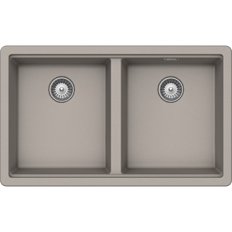 BYKN200A42 Fregadero de dos senos Schock BROOKLYN N200 BYKN200A42, acabado gris paloma, 75x45,6 cm