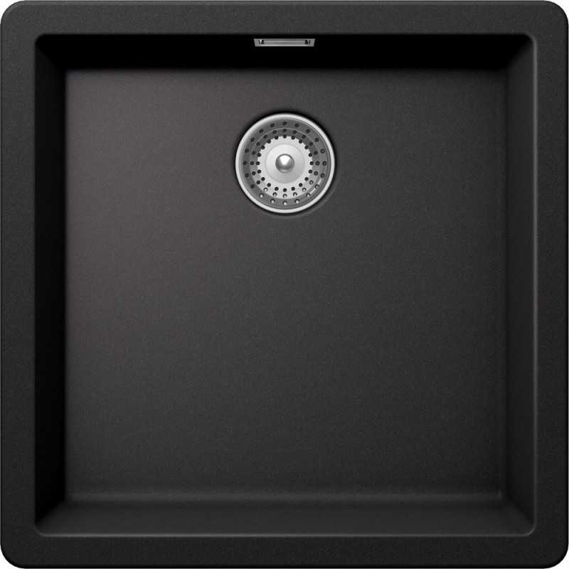 BYKN100U13 Fregadero Schock de un seno BROOKLYN N100U BYKN100U13 acabado negro absoluto 43x43 cm