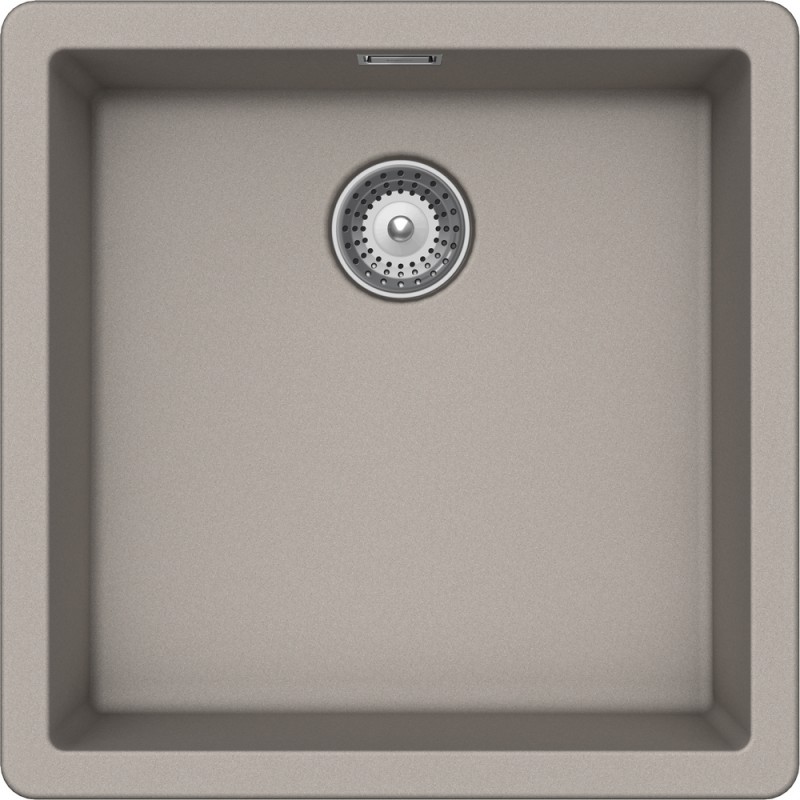 BYKN100U42 Fregadero Schock BROOKLYN N100U BYKN100U42 de un seno, acabado gris paloma, 43x43 cm