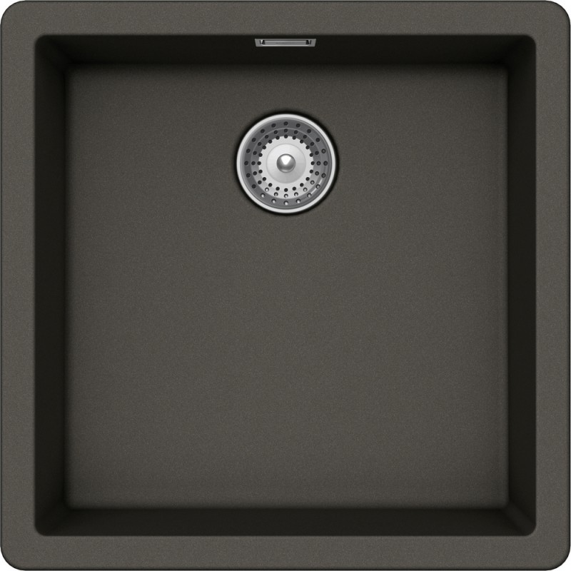 BYKN100U43 Fregadero Schock de un seno BROOKLYN N100U BYKN100U43 acabado asfalto 43x43 cm
