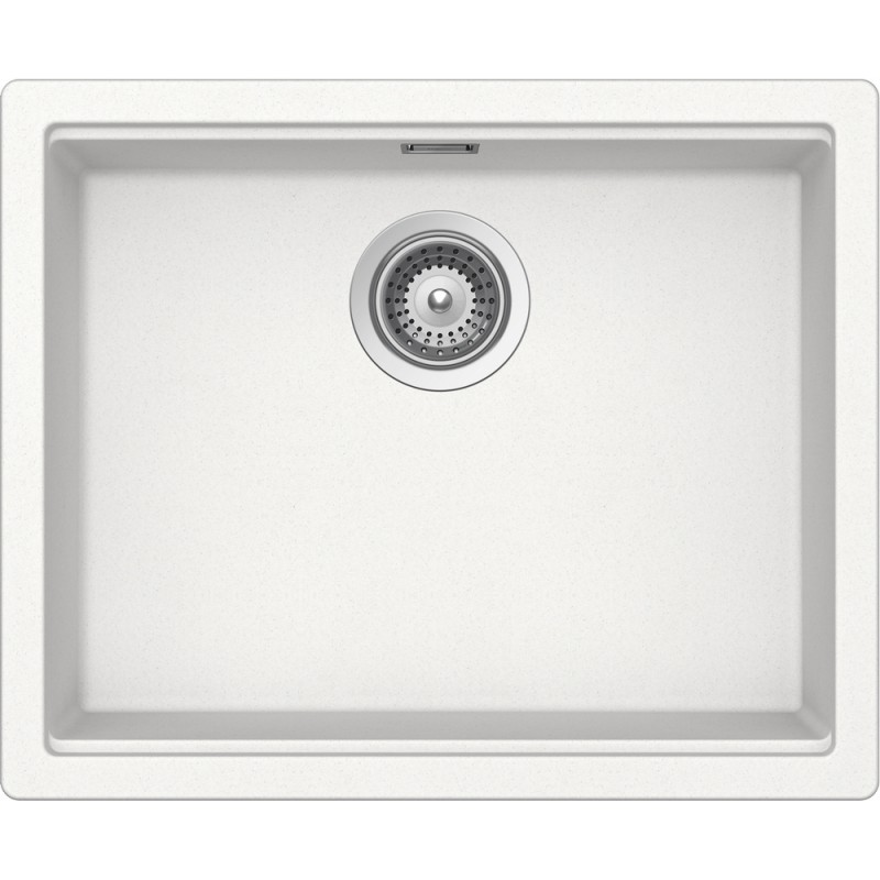 LATN100LU01 Évier simple Schock LAHTI N100LU LATN100LU01 finition blanc absolu 53,8 x 43,8 cm