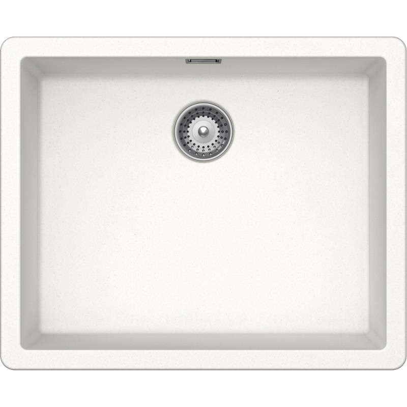BYKN100LU01 Fregadero Schock de un seno BROOKLYN N100LU BYKN100LU01 acabado blanco absoluto 53x43 cm