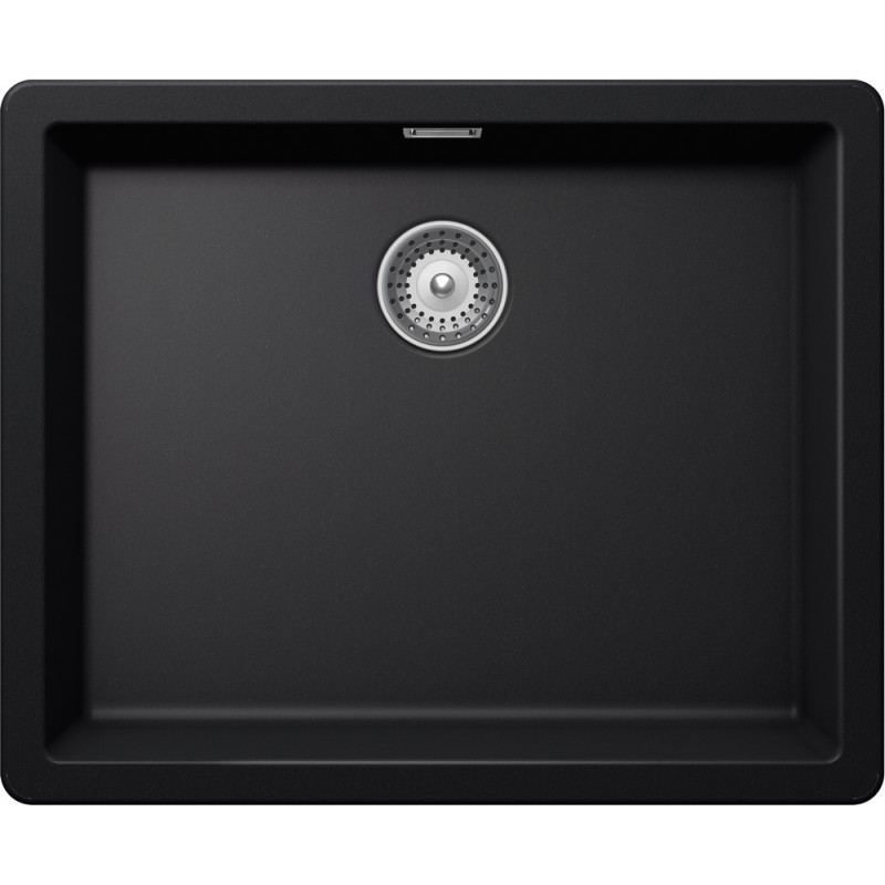 GALN100LU84 Fregadero Schock GALAXY N100LU GALN100LU84 de un seno, acabado negro puro, 53x43 cm