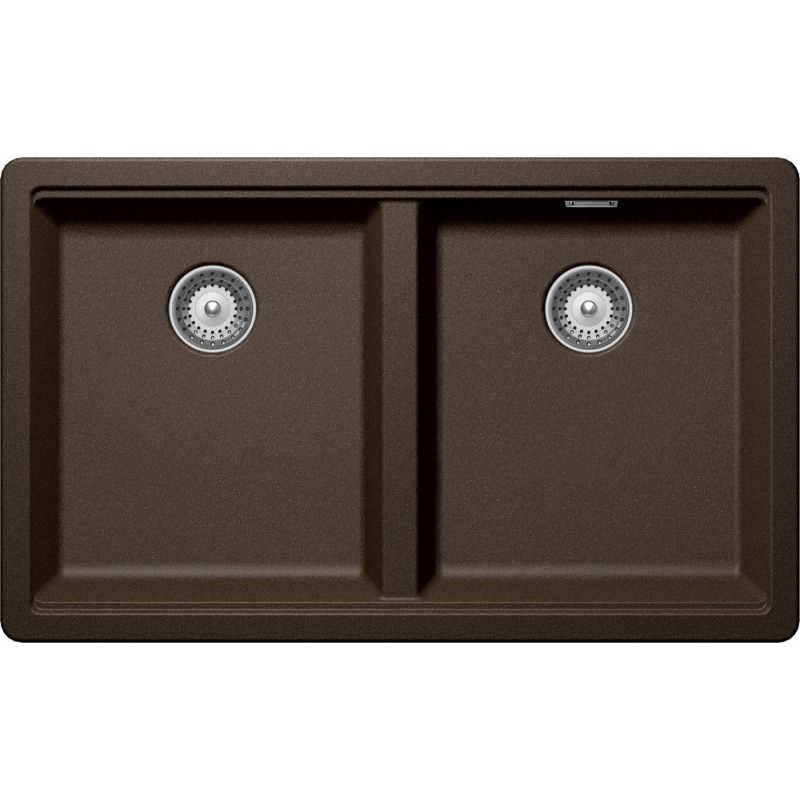 GALN200U87 Fregadero de doble cubeta Schock GALAXY N200U GALN200U87, acabado bronce, 73,2 x 43,8 cm