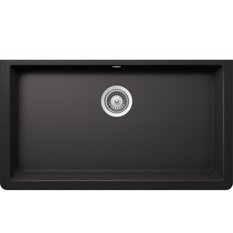 SOLN100L13 Fregadero Schock de un seno SOLIDO N100XL SOLN100L13 acabado negro absoluto 83,82x46,95 cm
