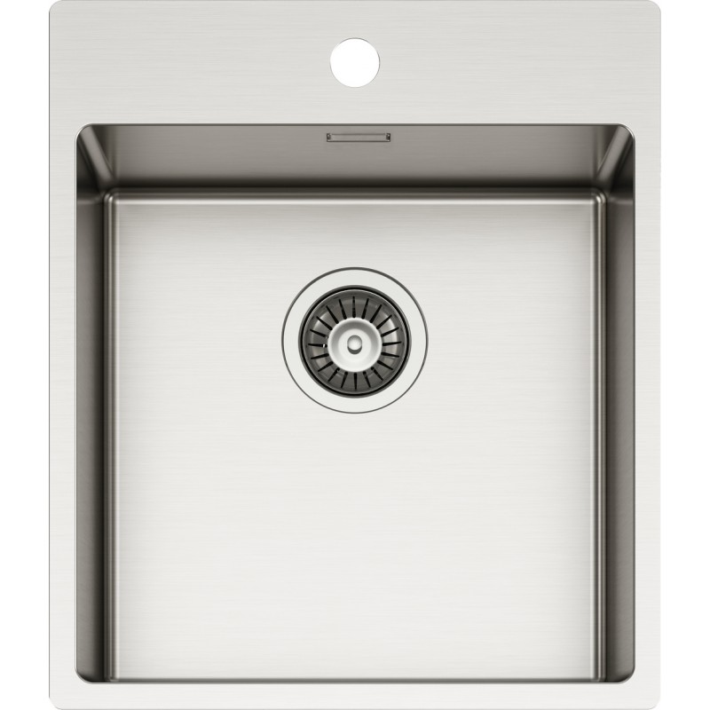 TECPN100 Schock Single bowl sink NEW TECHNICK PLUS N100 TECPN100 brushed stainless steel finish 45x51 cm