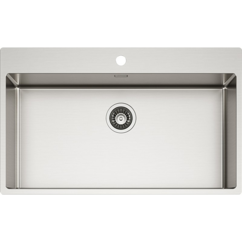 TECPN100XXL Schock Single bowl sink NEW TECHNICK PLUS N100 XXL TECPN100XXL brushed stainless steel finish 85x51 cm