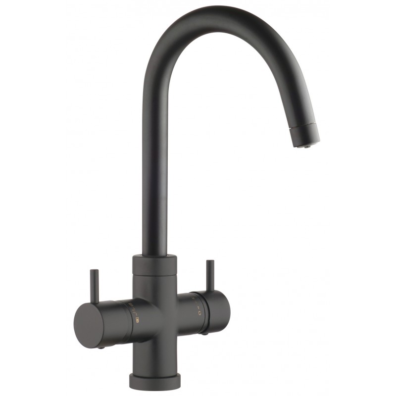 SXPUR4BK Mitigeur Schock AQUAPURA 4 WAY SXPUR4BK à double commande 4 voies, finition noire