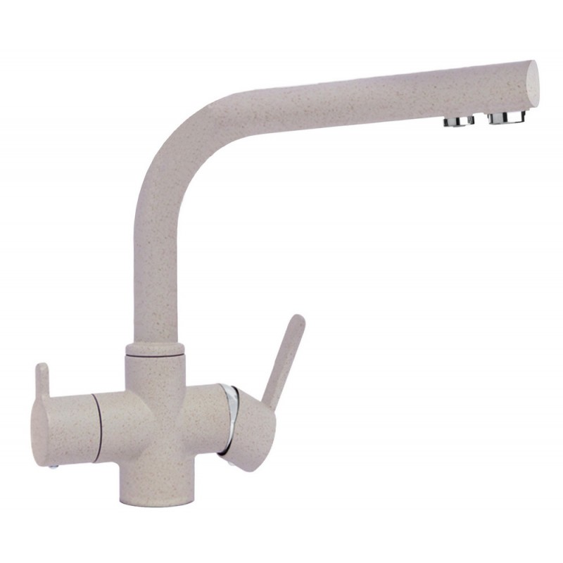 SXPURL58 Mixeur Schock 3 voies à double commande AQUAPURA ALTO LINEA SXPURL58 finition avoine