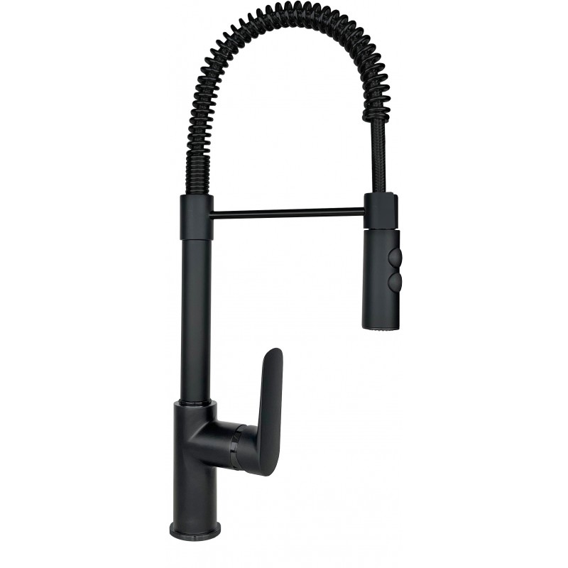 SXSOFTTBK Grifo monomando Schock AQUASOFT T SXSOFTTBK con ducha de mano, acabado negro.