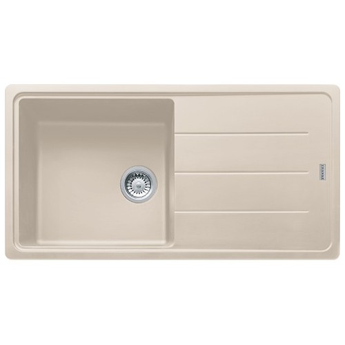 PRONTA CONSEGNA - Franke: Lavello una vasca con gocciolatoio Boston BFG 611-97 114.0276.080 finitura fragranite sahara da 97x50 cm