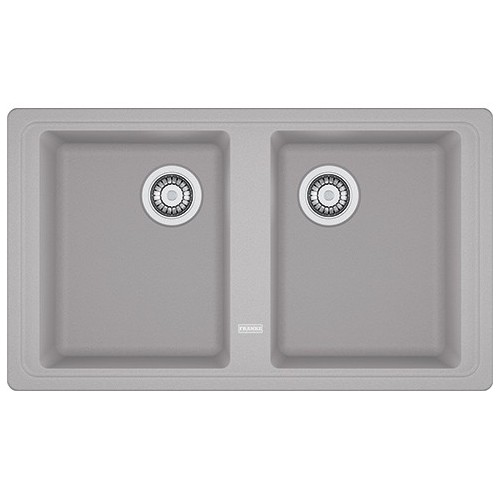 PRONTA CONSEGNA - Franke Lavello due vasche Boston BFG 620 114.0276.151 finitura fragranite alluminio da 86x50 cm