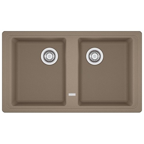 PRONTA CONSEGNA - Franke Lavello due vasche Boston BFG 620 114.0490.337 finitura fragranite oyster da 86x50 cm