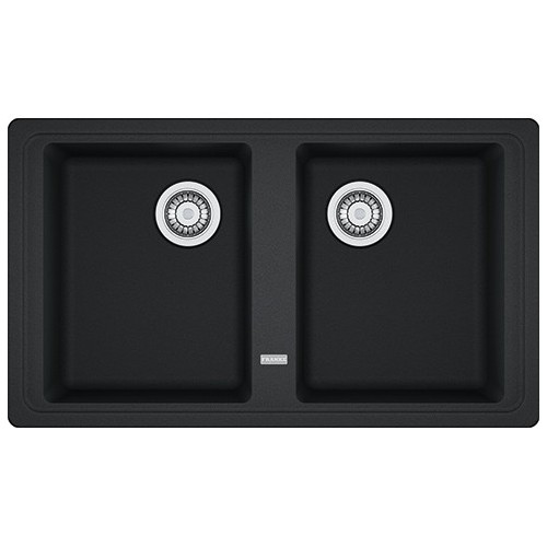 PRONTA CONSEGNA - Franke Lavello due vasche Boston BFG 620 114.0276.140 finitura fragranite nero da 86x50 cm