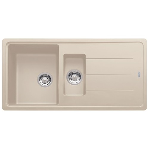 Franke: Lavello una vasca con vaschetta e gocciolatoio Boston BFG 651 114.0276.131 finitura fragranite sahara da 97x50 cm