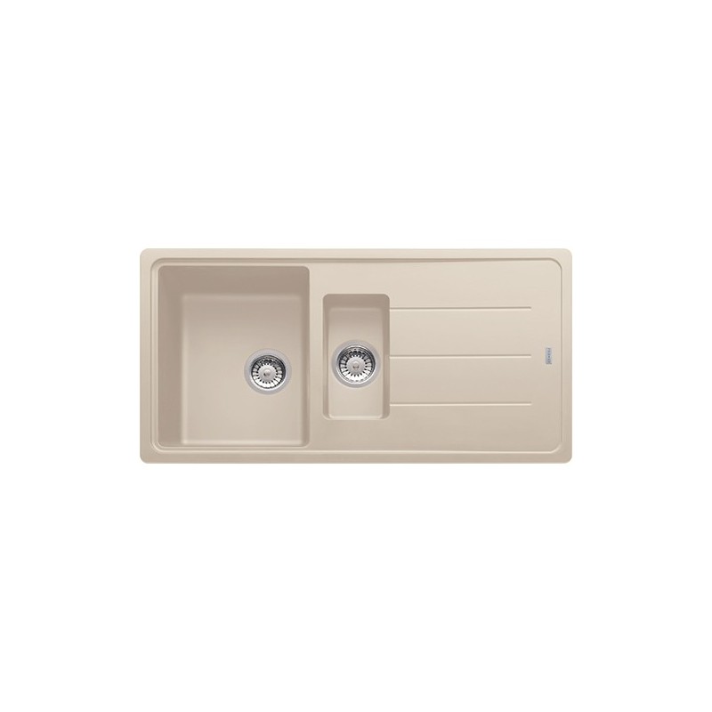  Franke: Boston BFG 651 114.0276.131 single bowl sink with drainer and bowl, Sahara Fragranite finish, 97x50 cm