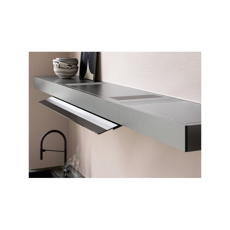 8034122362793 Falmec Shelf, campana de filtro de pared de 120 cm con acabado negro.