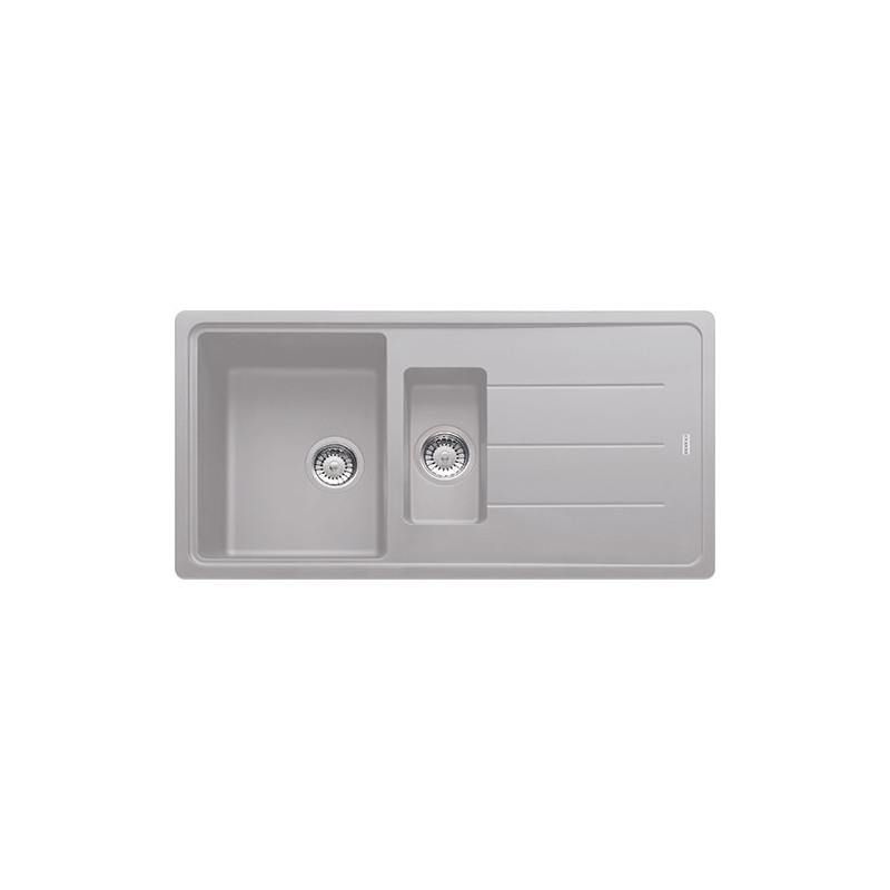  Franke: Évier à une cuve avec égouttoir Boston BFG 651 114.0276.135, finition Fragranite, aluminium, 97x50 cm