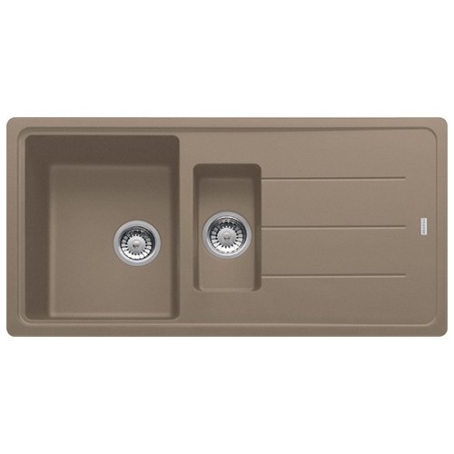 Franke Sink one bowl with basin and drainer Boston BFG 651 114.0490.338 97x50 cm fragrance oyster finish