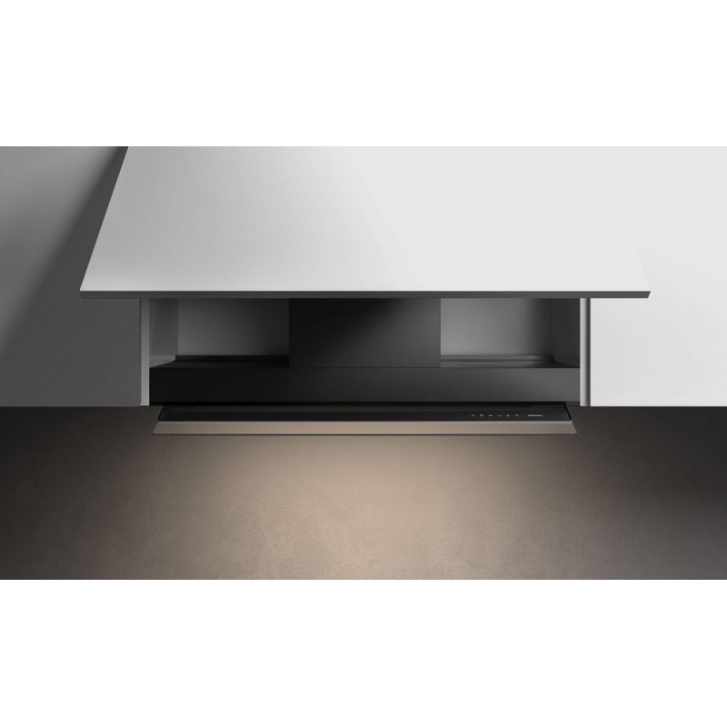 8034122371009 Falmec Cappa da incasso Virgola No-Drop Comfort finitura nero da 75 cm - 800 m3/h