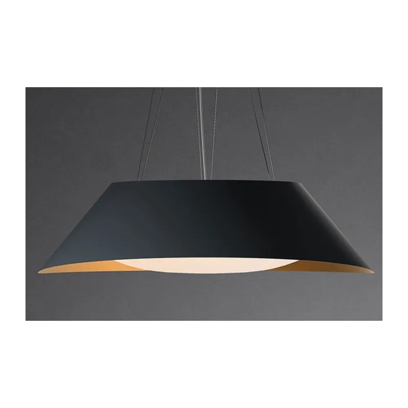 8034122478326 Hotte îlot Falmec Vogue, finition gris fer/or, Ø 88 cm - 600 m³/h
