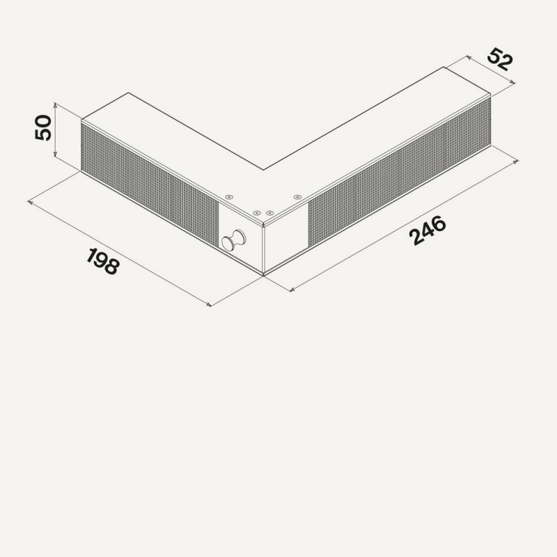 KACL.952 Filtro de repuesto Falmec KACL.952 para kit de base inferior
