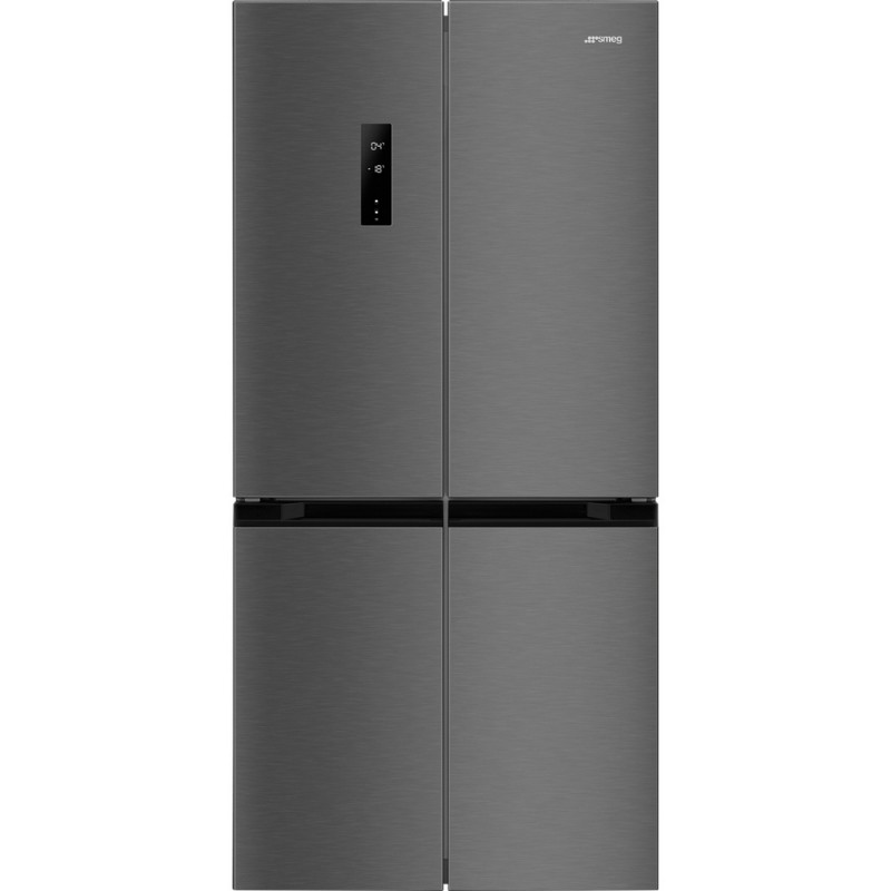 FQI48KD REMIS À NEUF - Réfrigérateur Smeg FQI48KD 84 cm, pose libre, 4 portes côte à côte, finition inox gris foncé