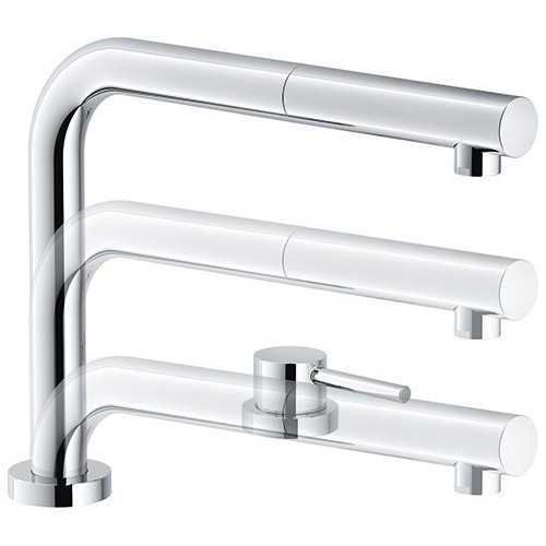 Mitigeur de douche monocommande Franke Active Window 115.0486.978, finition chromée