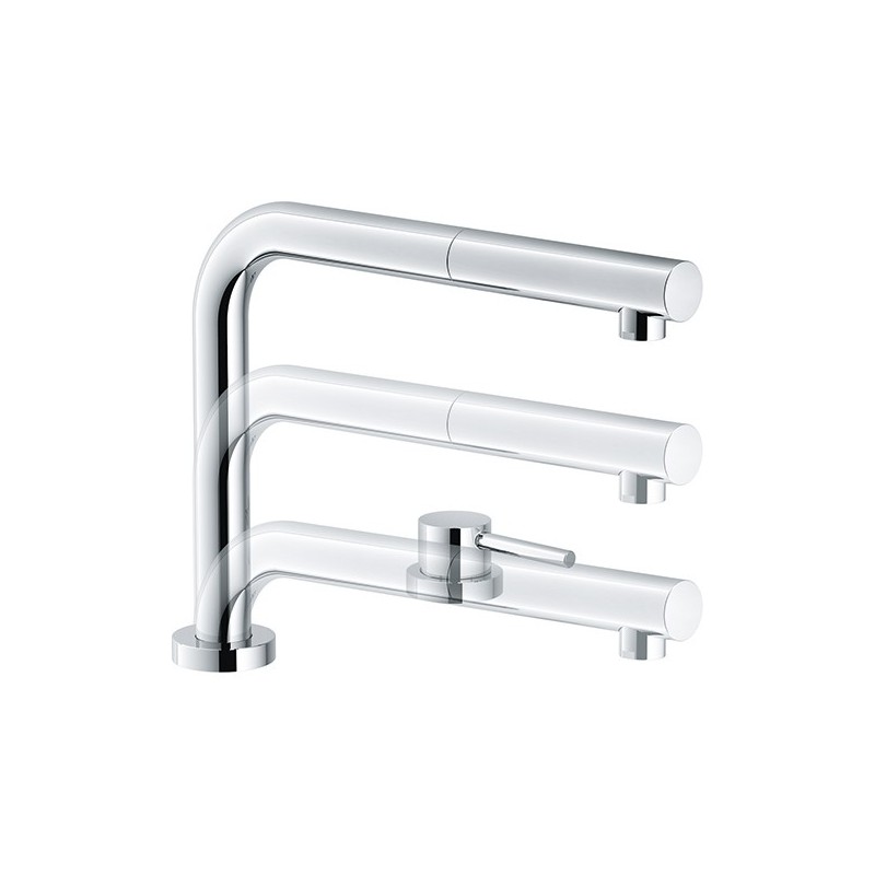  Mitigeur de douche monocommande Franke Active Window 115.0486.978, finition chromée