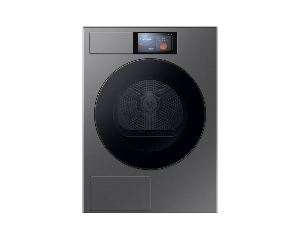 Samsung Asciugatrice Bespoke AI Laundry a libera installazione DV90F09F4SU3 finitura silver/nero da 60 cm