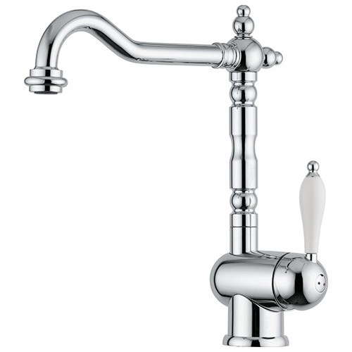 Robinet mitigeur monocommande Franke Old England 115.0060.360, finition chromée