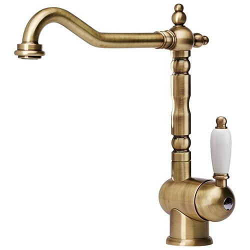 Franke: Old England single-lever mixer tap 115.0028.205 bronze finish