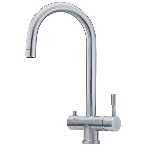 Franke: Miscelatore a tripla via bicomando Eos Clear 120.0179.979 finitura inox satinato