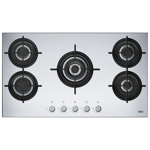 PRONTA CONSEGNA - Franke Piano cottura a gas Mythos Steel Pro FHCR 905 4G TC HE XA C 106.0496.077 finitura inox satinato da 88,3 cm