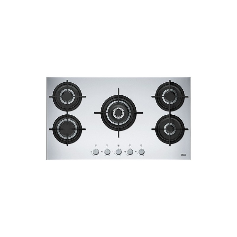  Placa de gas Franke Mythos Steel Pro FHCR 905 4G TC HE XA C 106.0496.077 de 88,3 cm en acero inoxidable satinado