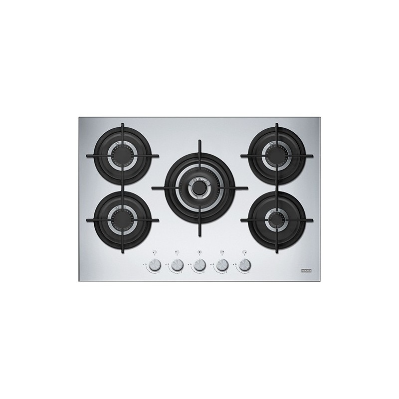  Placa de gas Franke Mythos Steel Pro FHCR 755 4G TC HE XA C 106.0496.076 de 75,3 cm en acero inoxidable satinado